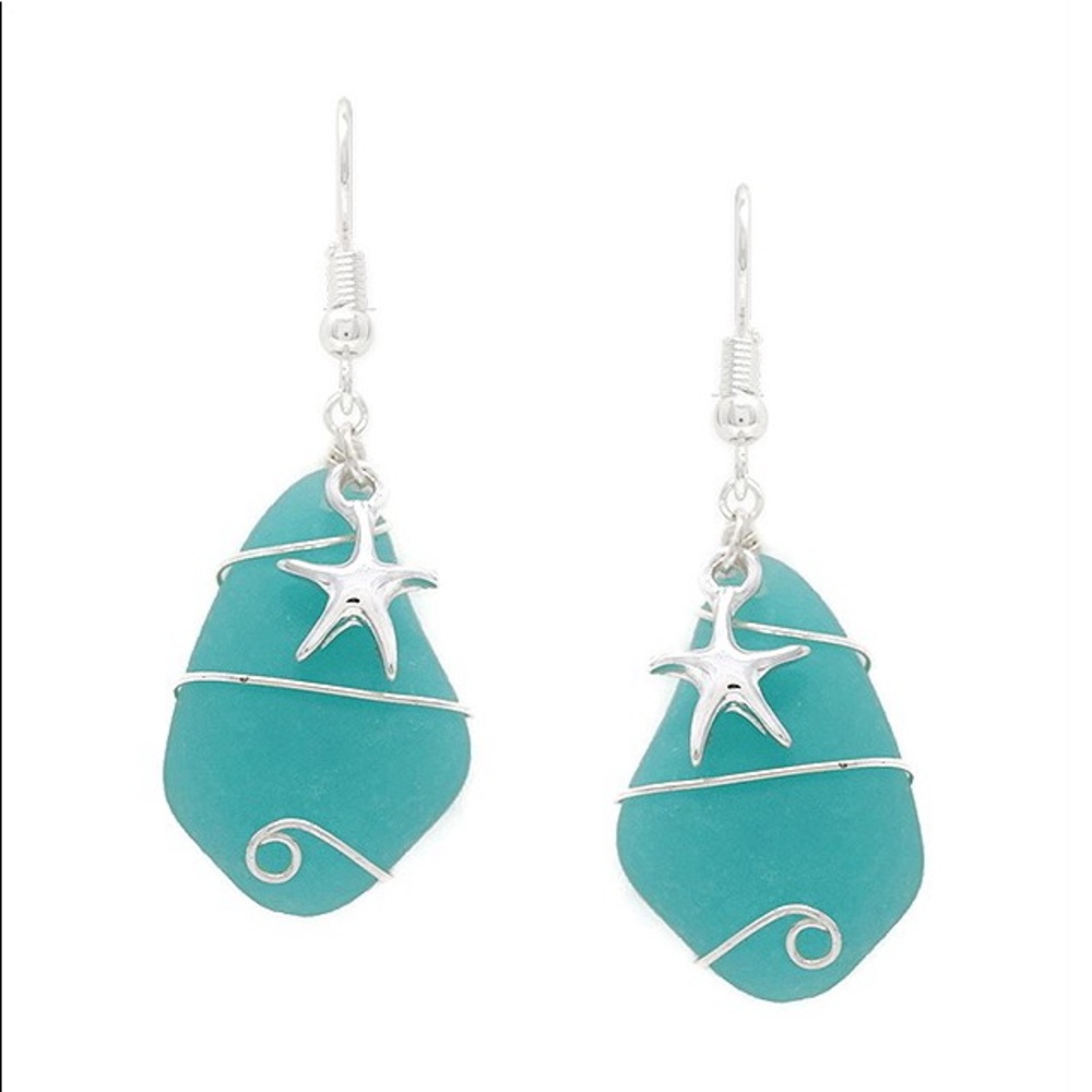 Beach Wire-Wrap Earrings